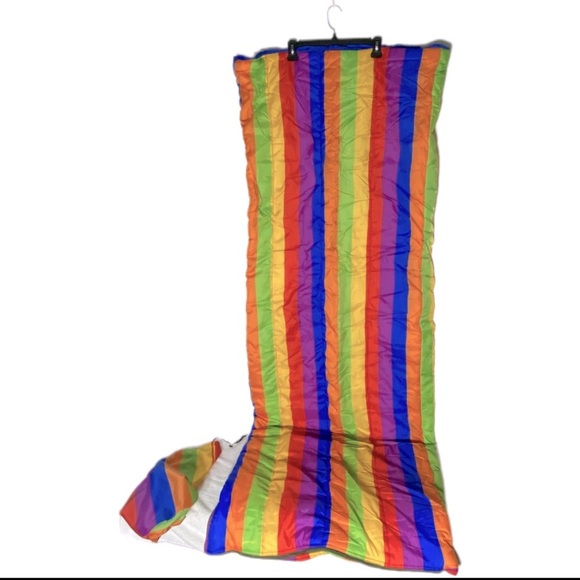 Vintage Rainbow Striped Sleeping Bag - Picture 3 of 16